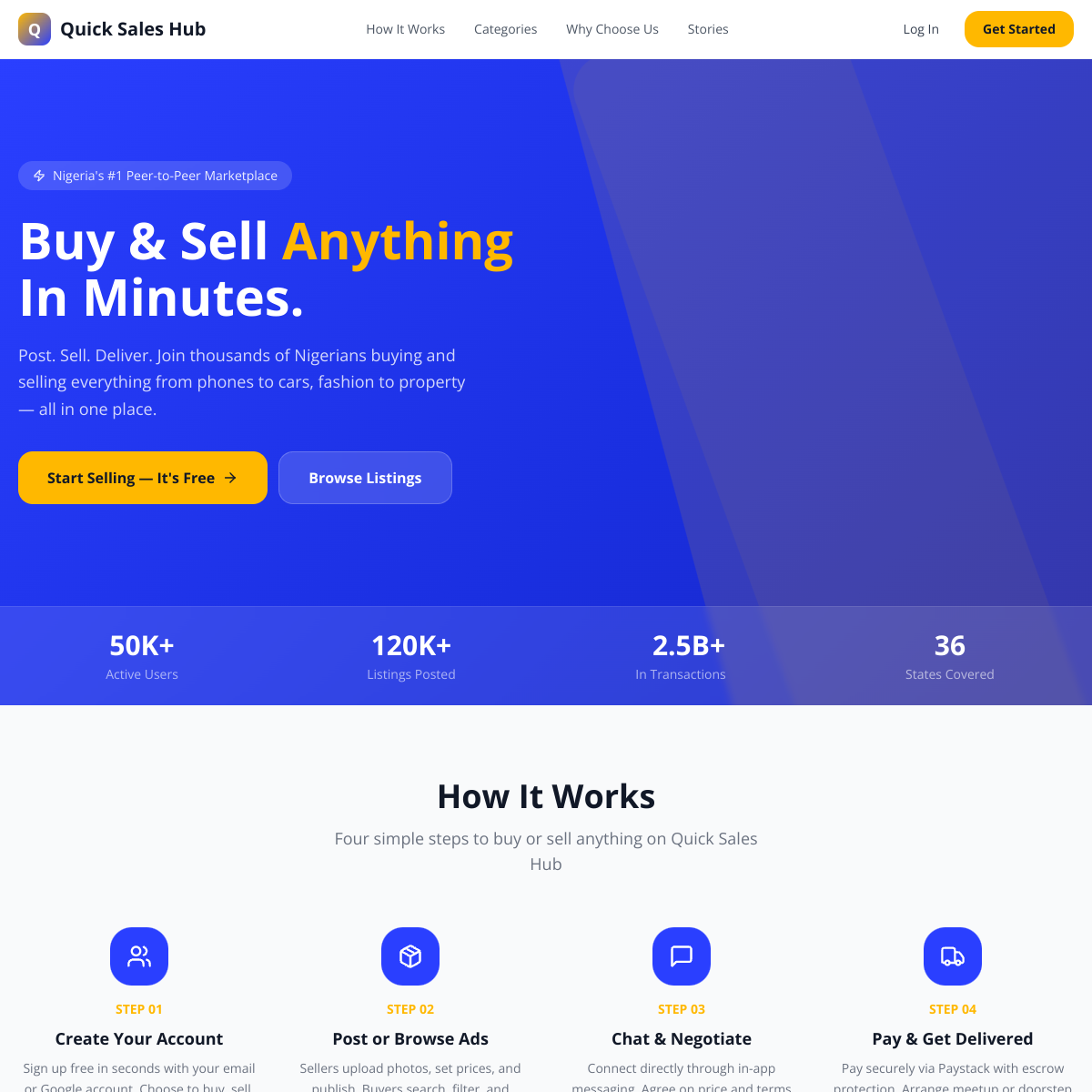 Preview of Quick Sales Hub marketplace